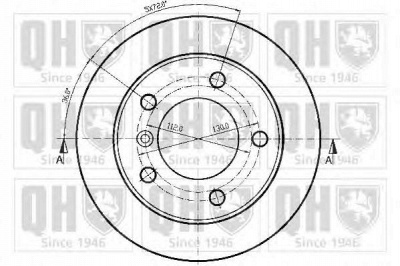 QUINTON HAZELL bdc4699 -  Тормозной диск